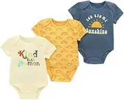 [BlissToneha] BlissTone Baby Bodysuits 3Pcs Set-Cotton Newborn Onesie Romper Soft Infant One-Piece Baby Clothing 0-12Months