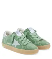 [Golden Goose Kids] Golden Goose Kids Super Star suede sneakers UK 7 green