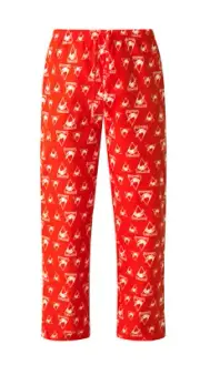 Sydney Swans AFL Mens AF9040SS W21 Red Printed Flannel Sleep Pants Size M New