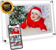 Frameo Wifi Acrylic Digital Picture Photo Live Video Frame, 32GB Memory, 1280X80