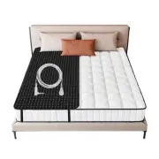 Grounding Mat for Bed, Queen Size, Brown, Faux Leather, Spot Clean Only, Grou...