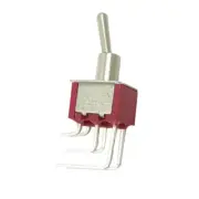 5× Mini Toggle Switch Right Angle DPDT 2 Position ON-ON Silver Alloy Contact
