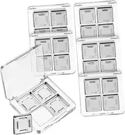 NOLITOY 6 Pcs Transparent Empty Eyeshadow Case Makeup Palette for Women Durable Highlighters Container with Visibility for Quick