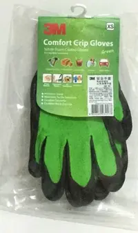 在飛比找Yahoo!奇摩拍賣優惠-現貨 韓國製造 3M亮彩舒適型止滑/耐磨手套(綠色-尺寸XS