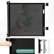Indoor 1.5M Baby Safety Gates Adjustable Retractable Pet Stair Doorways Guard AU