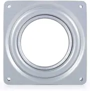 Baxnore 4in Galvanized Steel Turntable Bearing, Round Display Base, Rotating Display Stand, Square Display Base, Rustproof Rotating Base for Kitchen Cabinets