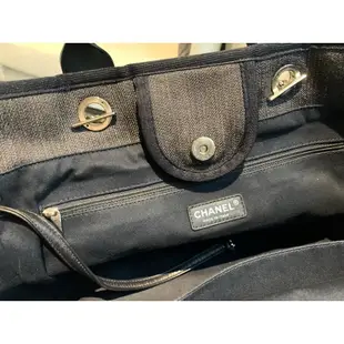 香奈兒Chanel沙灘包藍色牛仔海灘包DeauvilleBag