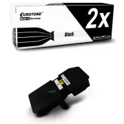 2x Eurotone Cartridge Black for Kyocera Ecosys M-5521-cdn