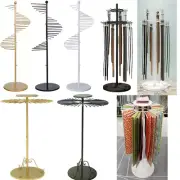 Metal Scarf Shelf Adjustable Rotating Shelf Towel Display Rack Clothing Store
