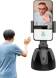 Cell Phone Gimbal – 360° Rotating Smartphone Stabilizer, Portable Gimbal | Handheld Video Stabilizer for Vlogging, Face/Object Tracking, Camera Holder for Smartphone, Live Streaming