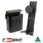 Vonnies Combo Trailer/Canopy Folding Jerry Can Holder and Adj Spare Wheel Holder