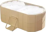 Foldable Bathtub for Adults, Portable Bath Barrel for Children, Mobile Spa Bathtubs for Adults, Freestanding Bathtub for Hot Bath and Ice Bath, Large Family for Spa