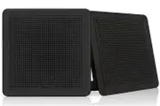 Fusion FM-F77SB 7.7" 200W Black Square Grille Flush Mount Speakers