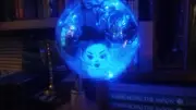 Lady Leota, Light Up, Floating, Head Crystal Ball-Ornament-5.5" Ball-Handmade