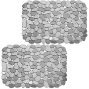 2 Pack Kitchen Sink Mat Pebble Sink Mats for Stainless Steel Sink, PVC Eco-fr...