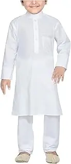 [Royal Kurta] Big Boy's Cotton Linen Kurta Pyjama Set