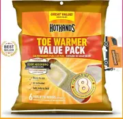 HotHands Toe Warmers - Long Lasting Safe Natural Odorless Air Activated Warmers