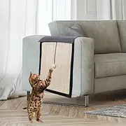 Cat Scratch Protector, Wear Resistant Sofa Armrest Sisal Protective Cushion, 117 x 29cm No Adhesive Protective Furniture Scratch Guard for Couch