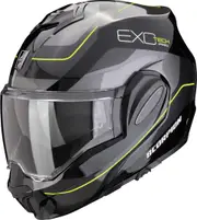 Scorpion Exo-Tech Evo Pro Commuta Helmet, black-yellow-silver, Size 2XL for Men Black Yellow Silver