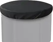Cover for Ice Bath, Cover for Cold Plunge Pool, Thermally Adjustable Elastic Ring, Oxford Fabric Ice Bath Cover, with Cold Iron Foil Insulation, Cold Bath Cover, for Fitness
