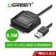 UGREEN綠聯 SATA TO USB3.0硬碟SSD便捷傳輸線 現貨 蝦皮直送