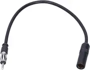 Zohisin Car FM AM Radio Antenna Extension Cable Universal Audio Modified Antenna Extender Black Adapter Conversion Cable for Vehicle Auto Stereo