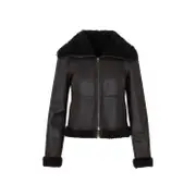 [Akris] Akris-Mocca Lamb Leather Jacket-Donna 38 IT