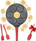 7 mold Pancake Dino Egg Mini Nonstick Car Truck Griddle Shapes Crepe Maker