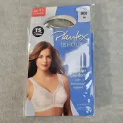 Playtex 18-Hour Bra 38DD Ultimate Shoulder Comfort Wirefree 4693 White NEW