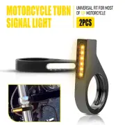 2 Motorcycle Amber White Switchback LED Turn Signal Lamp For Kawasaki Suzuki EAG