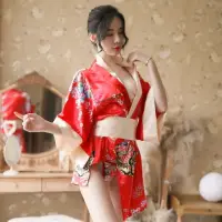 在飛比找momo購物網優惠-【BoBo 女人香】日本和服 角色扮演 日式櫻花浴衣 情趣制