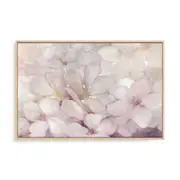 Artey | Apple Blossoms - Framed Canvas - Natural Frame - 60 x 90cm