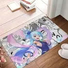 Aqua Kitchen Carpet KonoSuba Wonderful World Living Room Mat Welcome Doormat