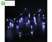 Lexi Lighting 40 Micro LED Christmas String Lights w/ Timer - White