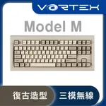 【VORTEXKEYBOARD】MODEL M SSK TKL 80%三模藍芽2.4G機械式鍵盤 復古鍵盤 英文雙射鍵帽