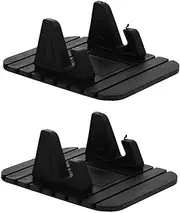 LABRIMP Simple Generous Design Car Dashboard Phone Holder Anti-Slip Phone Brackets 2pcs Black