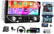Wireless Car Play Double Din Car Stereo with Wireless Android Auto, 6.8inch