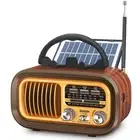 Gemean Portable Radio FM/AM Short Wave Radio Bluetooth Wide FM Comp... Brand New