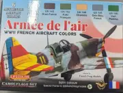 LifeColor CS56 WII French Aircraft Camouflage Acrylic Paint Assortment