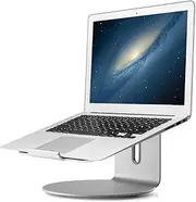 Laptop Stand - Adjustable Height Aluminum Computer Stand | Foldable Laptop Riser | 360° Rotating Laptops Stands | Aluminum Alloy Cooling Holder for macbo0k Air, Pro, and All Notebooks