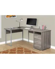 Monarch Specialties 79in Taupe Corner Desk