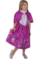 Tangled Princess Rapunzel Girls Disney Princess Costume With Cloak