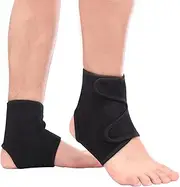 2 PCS Ankle Brace Foot Sleeve with Compression Wrap, Ankle Brace For Arch, Ankle Support, Football, Basketball, Volleyball, Running, For Sprained Foot, Tendonitis, Plantar Fasciitis (M)