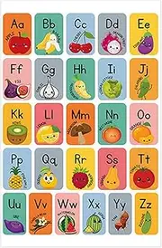 AbC chart,Alphabet Letters Poster For Classroom Wall - Self-Adhesive Educational Toy Interactive Bulletin Wall Decor for Homeschool, Classroom & Kids Room