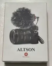 Camera Video Microphone with Shock Mount,Windscreen,Shotgun Mic,for AL-VM600