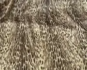 Vintage Silk Fabric Leopard Print Remnant Designer DIY