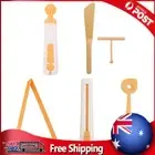 Plastic Baking Tool 4Pcs Roller Cutter Easy Hold Stir Stick for Dough Cookie Pie