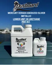 MERCURY VERADO ANODIZED SILVER METALLIC LOWER UNIT 2K URETHANE PAINT - PINT KIT