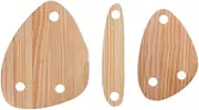 Ysyaxsyt 3PCS Wine Bottle Topper Serving Tray Wooden Topper Charcuterie Flat Serving Board Wood