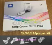 Dental Resin Kids Crowns Pediatric Deciduous Primary Anterior Crown 24/96/120pcs